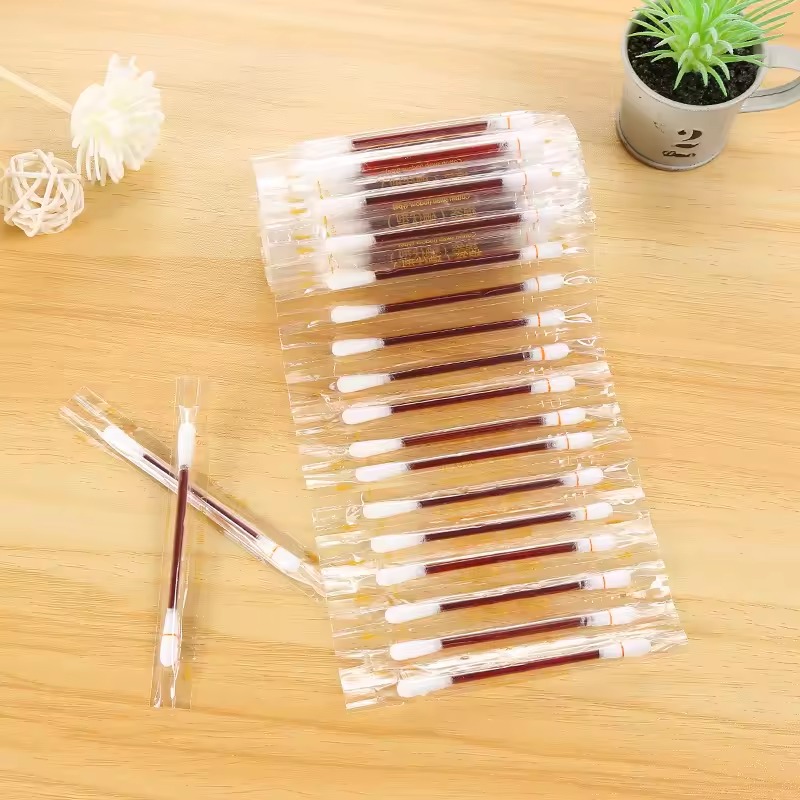 50Pcs Disposable Iodine Cotton Sticks